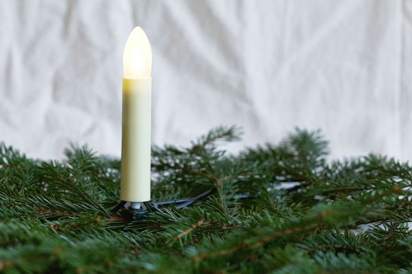 Lichterkette 20-tlg. E10 klar, geriffelt