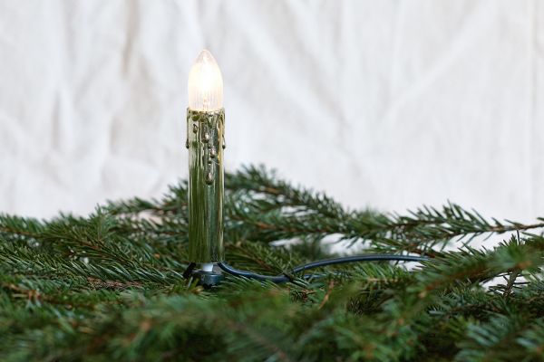 Lichterkette 15-tlg. E10 klar, geriffelt