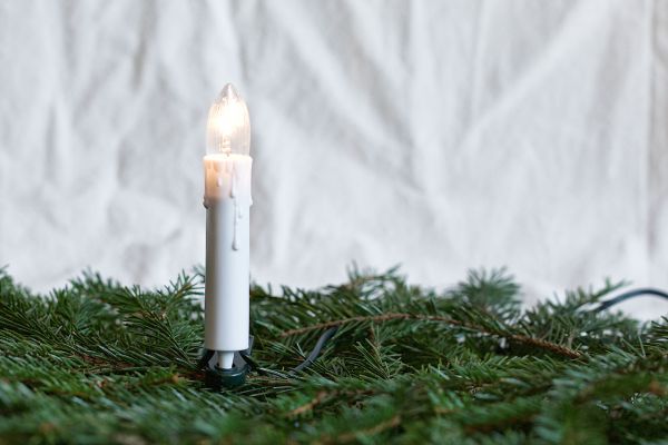 Lichterkette 30-tlg. E10 klar, geriffelt