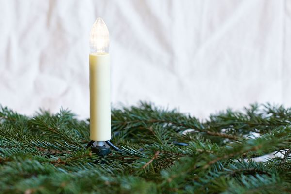 LED Lichterkette 30-tlg. E10 klar, geriffelt