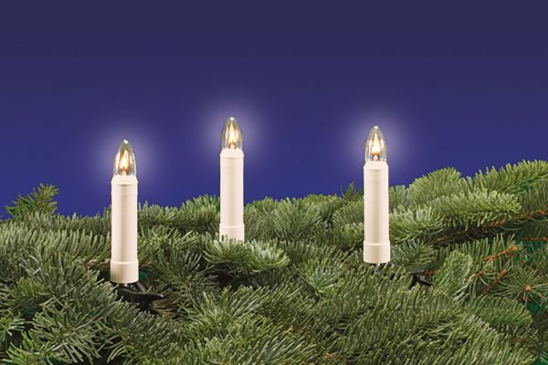 Lichterkette 20-tlg. E10 klar, glatt