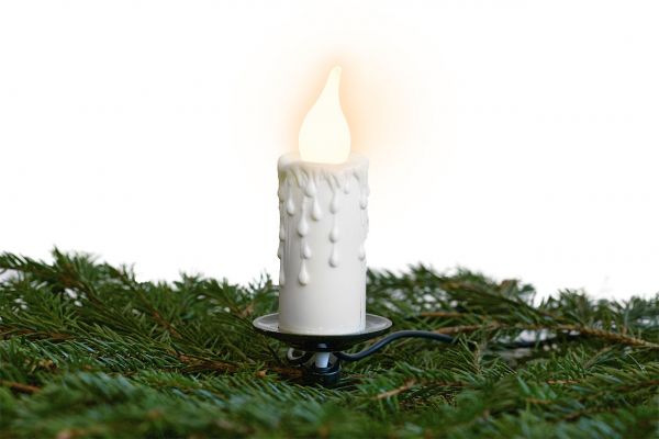 Innenlichterkette Windstosslampe E10, mattiert