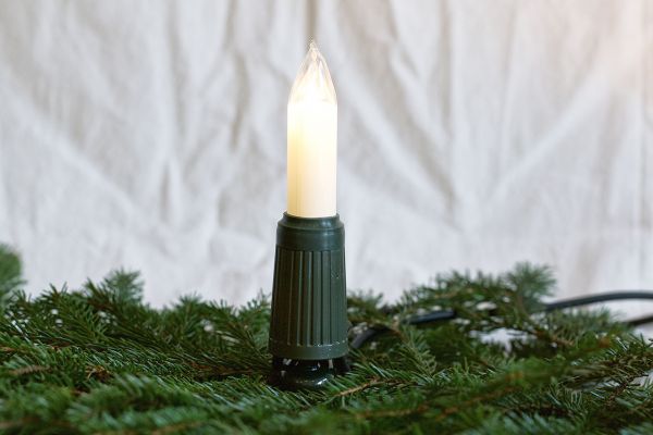 Aussenlichterkette Mehrfach LED Schaftlampe E14, Überlänge