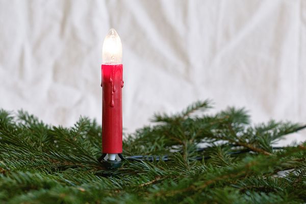 Lichterkette 15-tlg. E10 klar, geriffelt