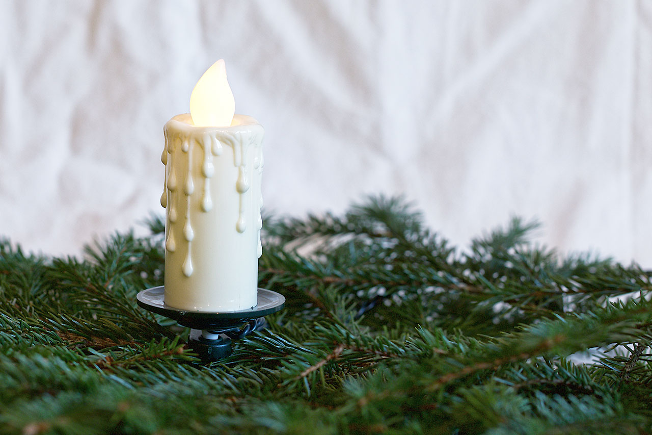 LED Adventskranzkette Adventskranzlichterketten Candle Light