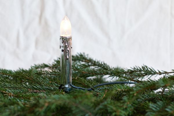 Lichterkette 15-tlg. E10 klar, geriffelt