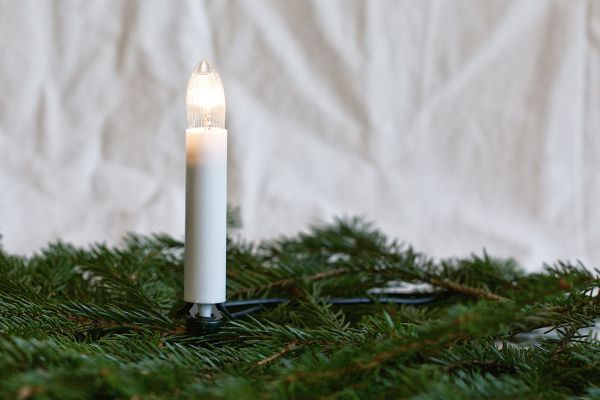 Lichterkette 30-tlg. E10 klar, geriffelt