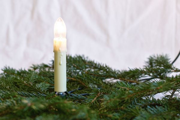 Lichterkette 30-tlg. E10 klar, geriffelt